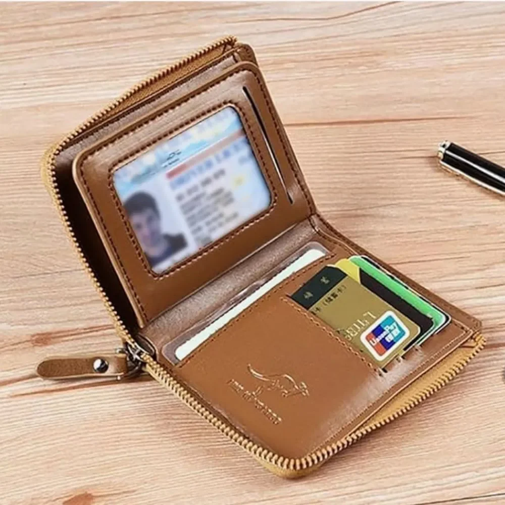 AIKS Brown Leather Wallet